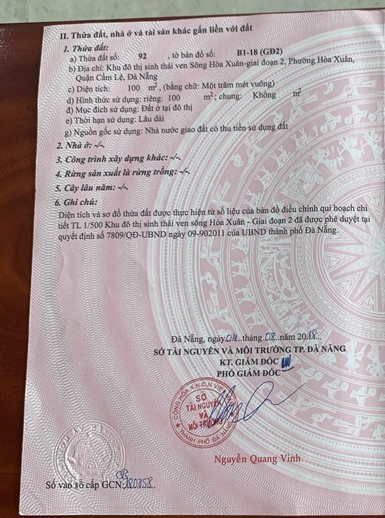 giấy tờ chứng minh quyền sử dụng đất hợp pháp